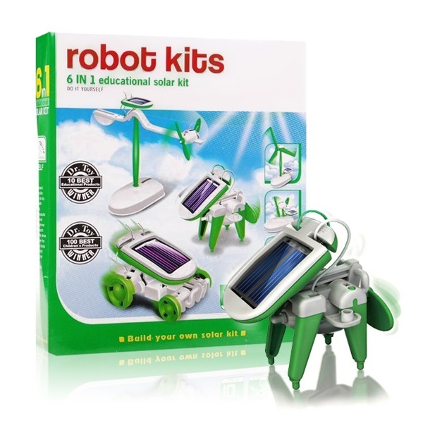 Solar Robot Kits 6 v 1- zelený - náhled 1