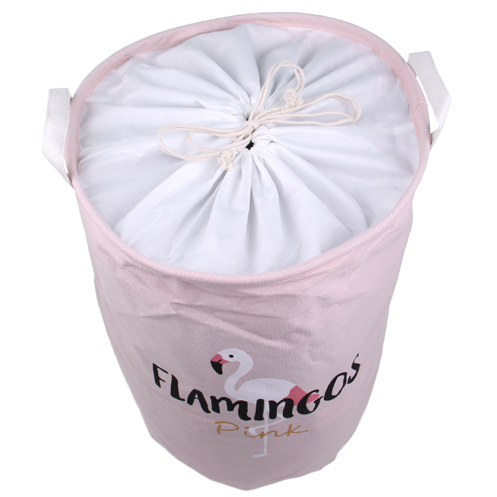 Koš na prádlo růžový Flamingos - náhled 2
