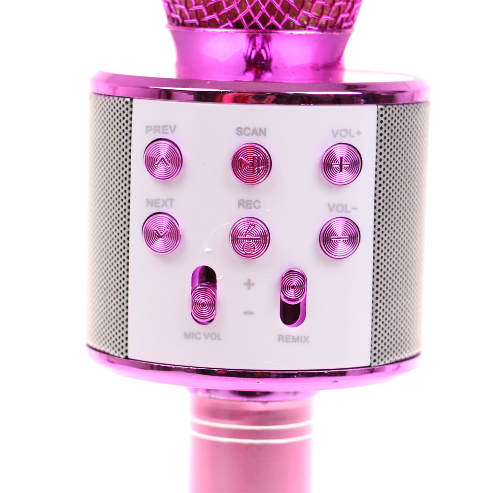 Karaoke mikrofon WS-858 růžový - náhled 5