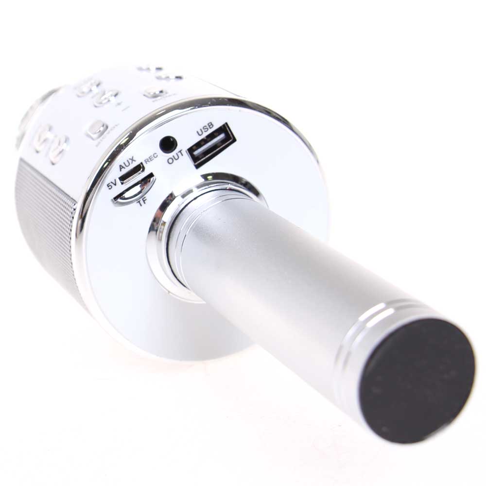 Karaoke mikrofon WS-858 stříbrný - náhled 4