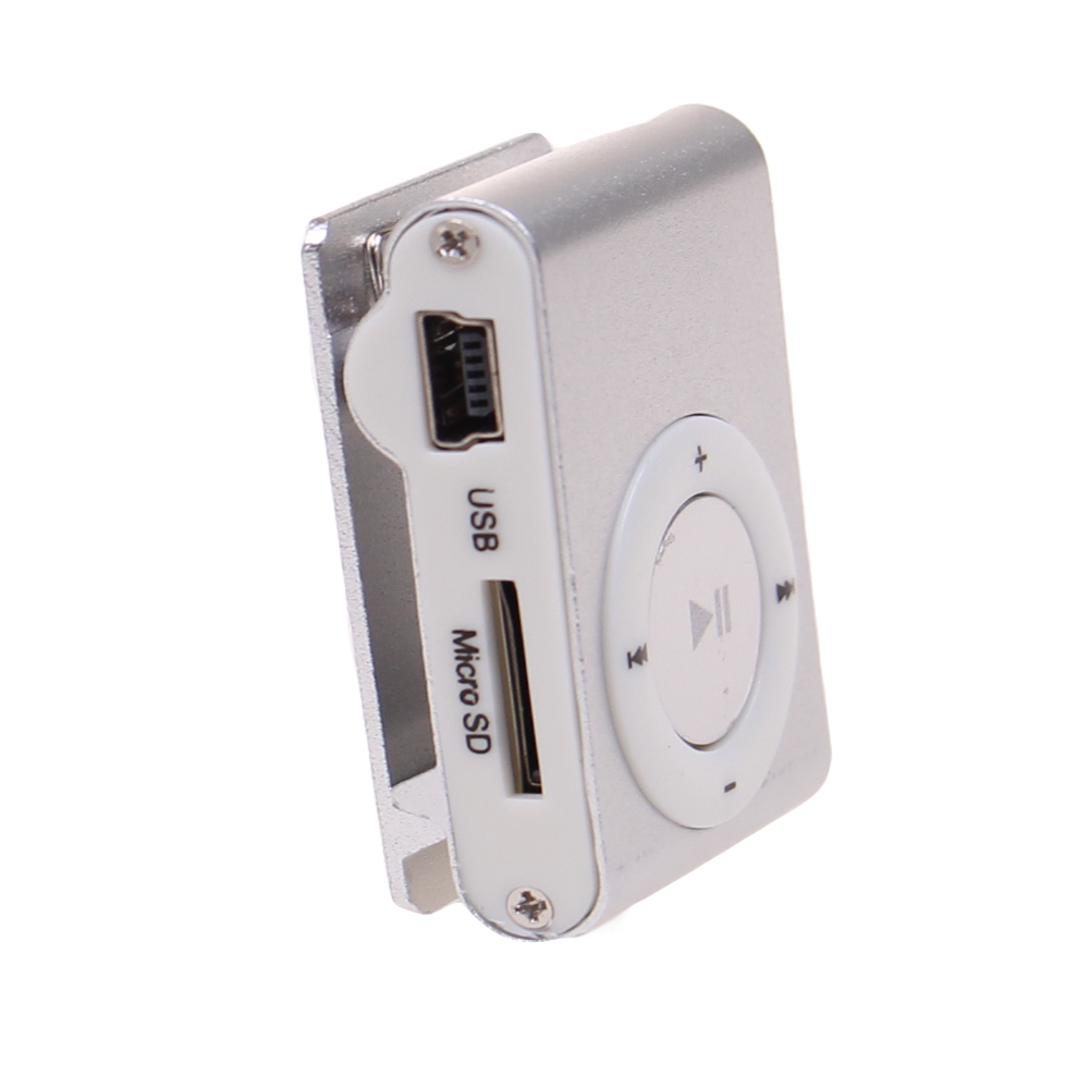 Kompaktní MP3 přehrávač stříbrný - náhled 2