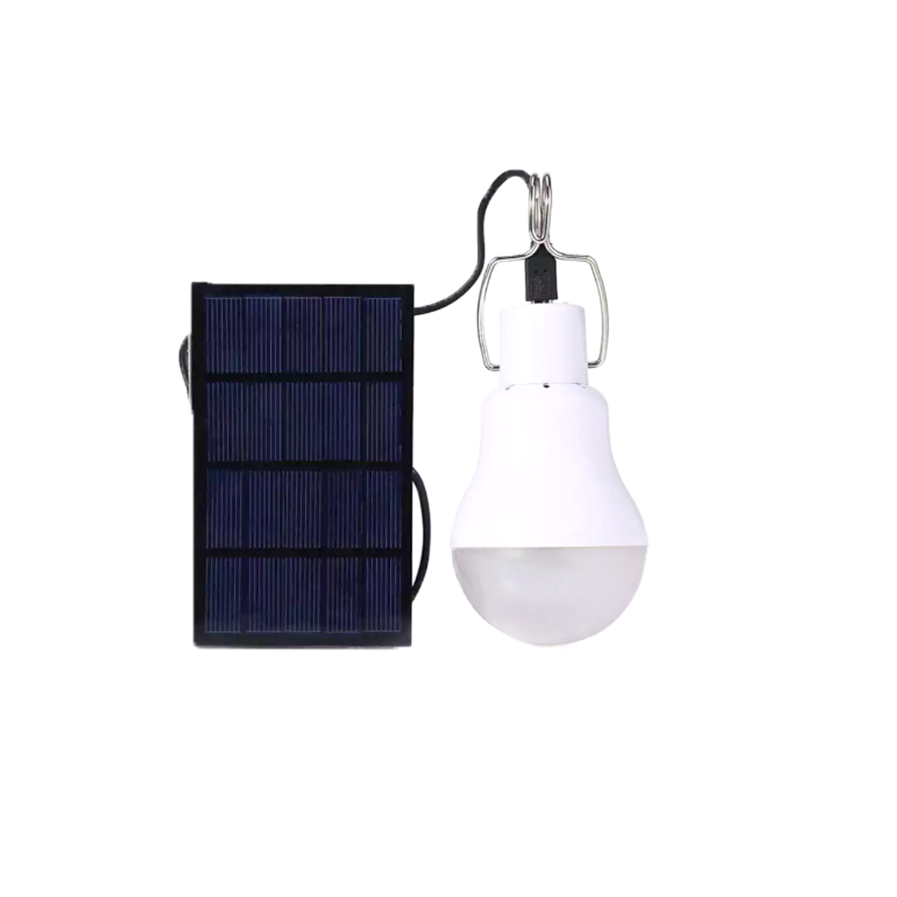 Solární LED panel se žárovkou - náhled 1