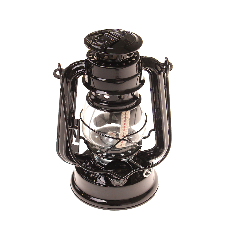 Petrolejová lampa 25 cm černá - náhled 2