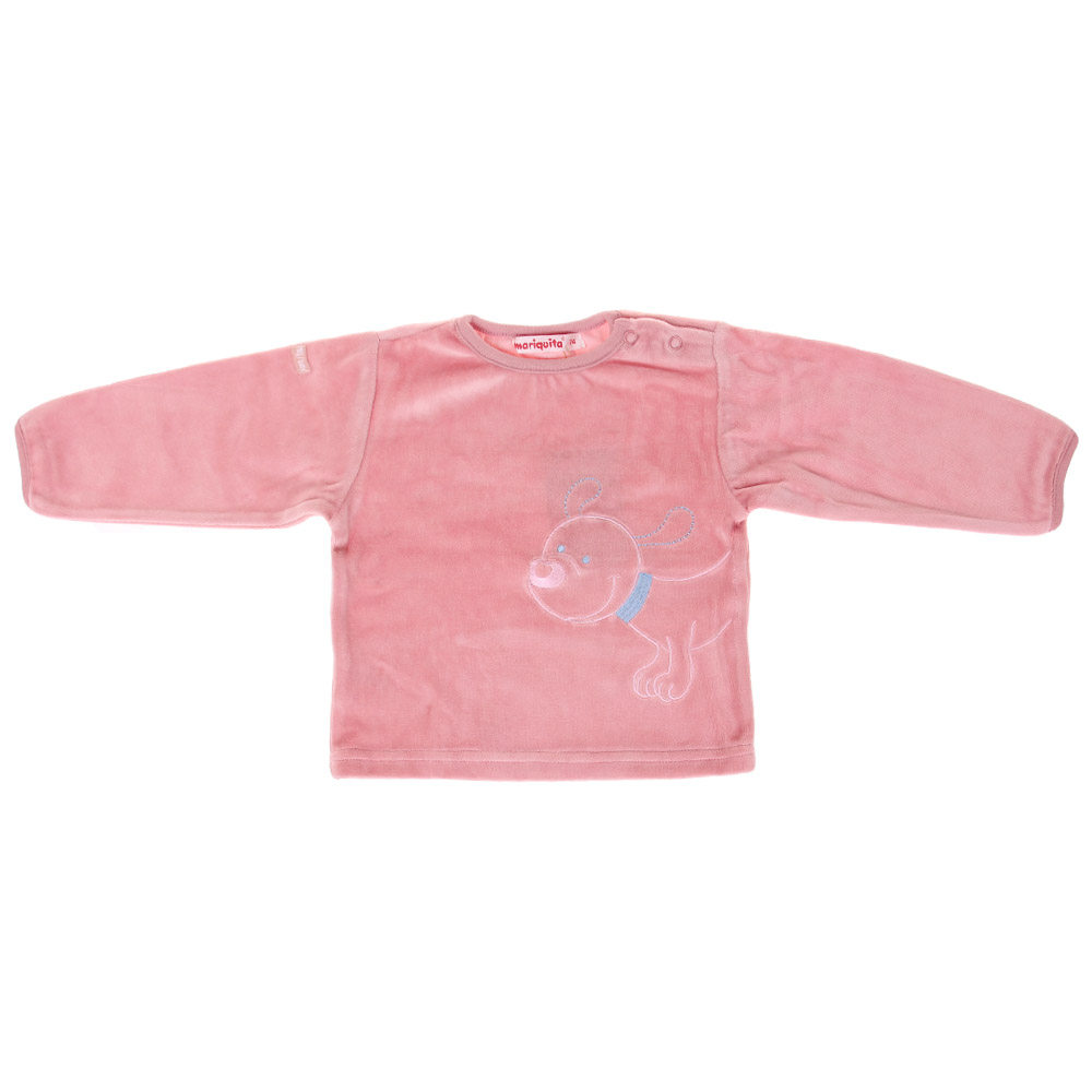 Dětské tričko růžové s pejskem - náhled 1